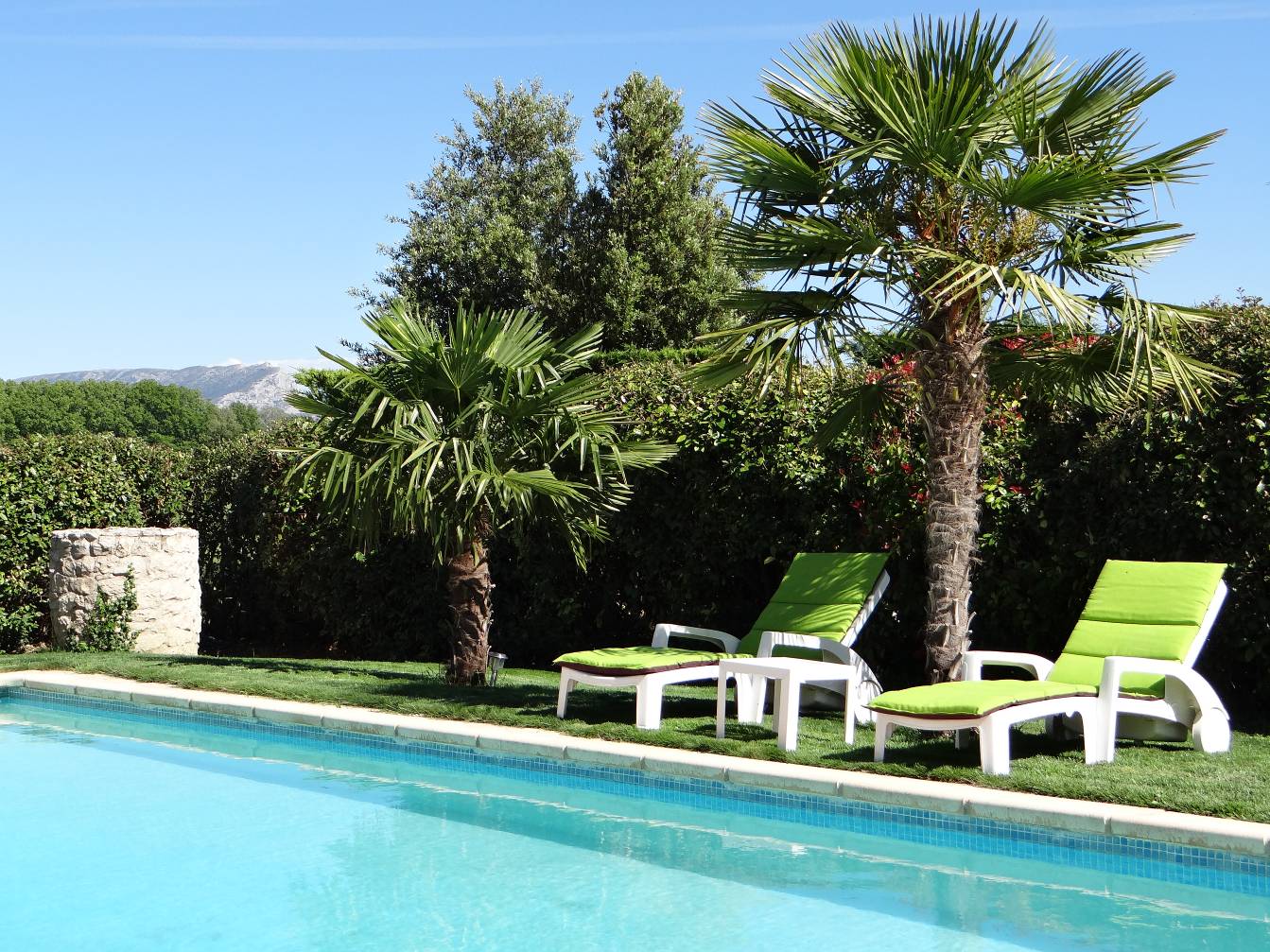 Détente au bord de la piscine